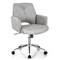 Costway Hollow Mid Back Leisure Office Chair Adjustable Task Chair w/Armrest